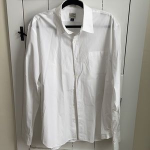JCrew Slim White Casual Dress Shirt